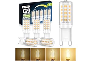 QOJUX G9 LED Warmweiß Dimmbar, 3W 480LM Energieeffizienzklasse C LED Leuchtmittel Ersatz für 40W 50W Halogenlampe, 2700K G9 Glühbirne Kein Flackern, AC 220-240V, Enegiesparende Kleine Lampe 5 Stück