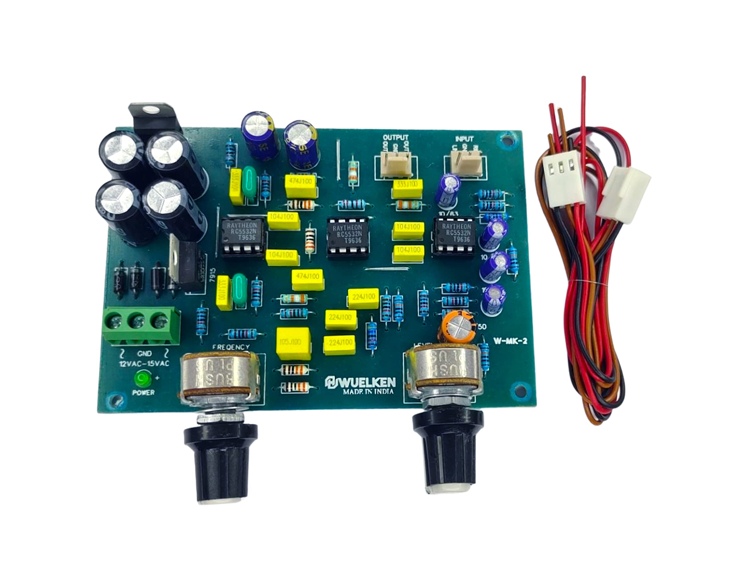 wuelken subwoofer Filter with Frequency Control, Blue