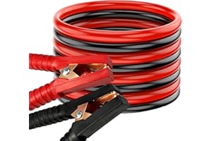 TAOBWN 3m 3000AMP Jumper Cables for Car Battery, Heavy Duty Jump Leads Insulated Booster Cables for Jump Starting Dead or Weak Batteries