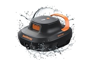 CoasTeering (2024 New) Poolroboter, Kabelloser Poolsauger Akku, 120 Minuten Reinigungszeit, 2 Bürstenlose Motoren, Selbstparker, One-Touch-Start, Poolreiniger für Oberirdische Pools bis 120 m²