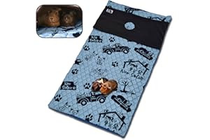 NEO SOLVO Tapis Litière pour Cochon d'Inde et Lapin - 70cm x 140cm avec Cachette Polaire - Absorbant et Imperméable - Confortable comme Un Coussin - Facile à Nettoyer - Pliable - Cage et Enclos 2x4