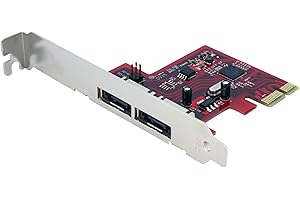 ‎STARTECH.COM StarTech.com 2 Port eSATA 6 Gbit/s PCI Express Schnittstellenkarte - SATA III PCIe Controller Karte