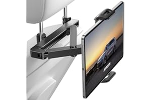 JOYROOM Porta Tablet da Auto [Struttura Triangolo Stabilizzante] Supporto Tablet Auto con Braccio Pieghevole a Doppio Snodo Porta Tablet per iPad/Switch/Phone con Schermo da 4,7 a 13 Pollici