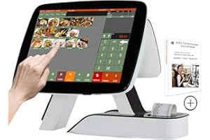 ZHONGJI A7C ALL IN ONE Smart Touch screen cash register pos system, for business restaurants retail,Built-in 2 1/4 ’’ (58mm) thermal printer