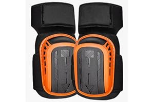 Zorplex Ginocchiere Lavoro Professionali, con Imbottitura e cuscino in Gel, Ginocchiere Piastrellista Muratore con Cinghie Antiscivolo Regolabili, da Giardinaggio, Ginocchiere per Pavimenti