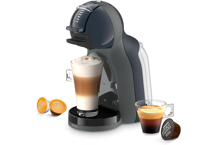 NESCAFÉ DOLCE GUSTO Krups Mini Me Espresso Machine and Other Capsule Beverages, Automatic, Anthracite