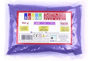 SÜDOR 900 gr. Knetsand, Sand für Kinder. Spielsand, Smart Sand, Knete, modelliersand. Magischer Sand je Packung 0,9 kg. (Lila)