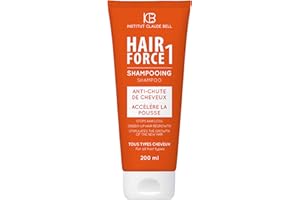 Institut CLAUDE BELL Hair Force One Anti-Haarausfall-Shampoo New - Shampoo, Lotion - Unisex-Erwachsene - Verhindern von Haarausfall und Anregen des Haarwachstums - Farblos - 200 ml