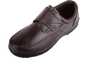 ABSOLUTE FOOTWEAR Zapatos cómodos de piel sintética para hombre, informales, formales, para la escuela, el trabajo, la universidad