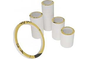 KKM SEALS KKMSEALS Aramidfaser Dichtungsringe Set Sanitär - Wasserhahn Dichtung 1/2" - Flachdichtung Gummi - Dichtungen Isolierung - Dichtungsring - Dichtungsset (100 Stück, 44,5x36x2mm)