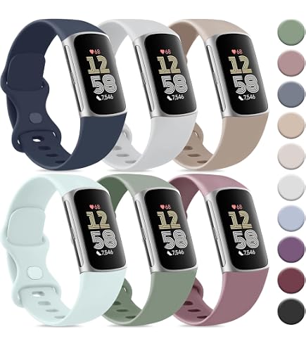4 Stück Fitbit Charge 6/5 Armbänder – Atmungsaktives Silikon Für Sport & Alltag, Verstellbar