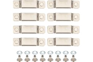 AMIJOUX 10PCS Tape Measure Holder Clips, Stainless Steel Tool Hanger Storage Dock, Tape Measure Holder Bench Belt Universal Tool with Screws for Your Belt Tool Bags Pockets Pants