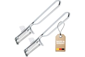 ‎WESTMARK Westmark 2 Universal-Sparschäler/Pendelschäler mit geschärftem Ausstecher, Edelstahlklinge, Famos, Metall/Verchromt, 106122E4