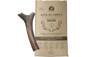 MAIKAI Poroże jelenia Rozmiar M dla psów do - Naturalne i odporne kości do żucia - wspomaga higienę zębów i poprawia oddech