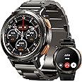 KOSPET Smart Watch for Men, 1.43”AMOLED Touch Screen with Mental Strap, Smartwatch with Heart Rate Monitor, SpO2, Fitness tracker with 5ATM IP69K Waterproof,70 Sports Modes, 24H Sleep Tracking
