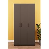 ASRA TREND L&uuml;ks 3 Kapaklı Portmanto Askılı Vestiyer%100 MDF Ayakkabılık Dolabı V-07 Koyu Gri 90x180x33 cm Antre Mobilyası &Ccedil;ok