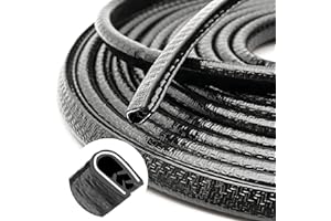 TWIRUSH Kantenschutz Autotür, 10m Auto Gummidichtung Kantenschutz, U Form Gummi Kantenschutz Fensterdichtung Gummiprofil Passend für SUV-Limousine MPV und die meisten Modelle (Schwarz)