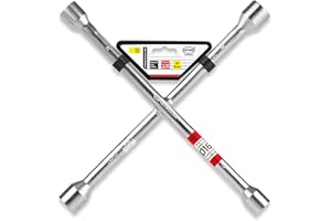 HEYNER Germany Heavy Duty 4 Way Car Wheel Tyre Cross X Wrench Lug Brace Bolt Nut H420000