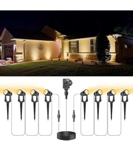 Set van 10 LED-tuinverlichting 3W 220V buiten Spotlight met grondpin Set van 10 LED-tuinverlichting 3W 220V buiten Spotlight met grondpin
