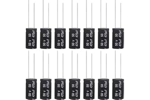 ALLECIN Kondensator 470uF 50V elektrolytiska kondensatorer 470μF 50Volt Aluminium Elektrolytkondensator 10x20MM Elektrolytkon