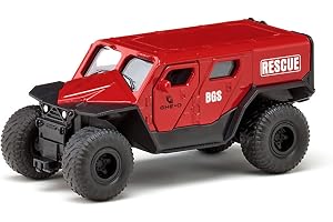 Siku 2307, GHE-O Rescue-ambulans, 1:50, Metall,plast, Röd, Många funktioner, Kan kombineras med andra Siku-modeller i samma skala