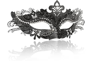 Goenb Venezianische Maske Damen, Maskenball Maske Damen Phantom Der Oper Maske Augenmaske Sexy Fledermaus Maske Damen für Halloween Karneval Cosplay