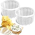 2 PCS Cheese Making Semi Soft and Soft Cheese Molds for 0,5 GAL - Homemade Cheese Making Supplies - Molde Para Queso Fresco Casero - Feta Ricotta Brie Cream Form - Сheese Molds