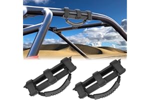 Desing Wish Paquete de 2 asas de agarre UTV, mango de agarre antideslizante, apto para barra de rollo de 2 a 3 pulgadas, compatible con Polaris RZR Ranger Can Am X3 Kawasaki Pioneer Talon Wildcat