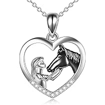 YFN Collana Con Ragazza E Cavallo Per Ragazze Gioielli In Argento Sterling Per Cavalli Regali Per Ca Jkkjrx0bwur 74fseojk