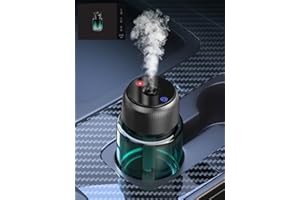 JJII SUNG 160ml Diffusore Di Profumo Auto Profumatore E Deodorante Con Fragranza(Oceano), Lunga Durata 9–12 Mesi, Accensione Automatica, Batteria Ricaricabile, Luce Stellata, 3 Modalità, BJ 047