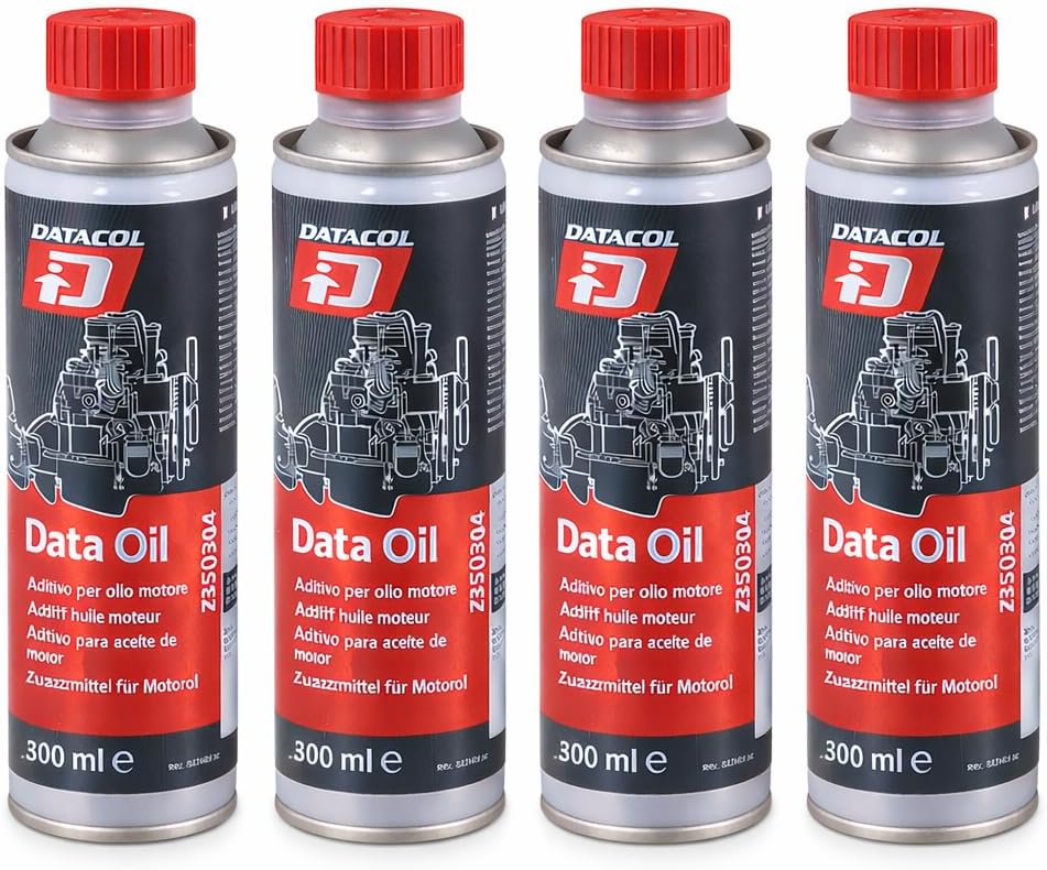 Datacol Aditivo para Aceite de Motor Data Oil 300 ml – Antihumo y Anticonsumo | Tratamiento para Motor, Reduce Ruido, Mejora Lubricación y Protección | Gasolina y Diésel con DPF (1)