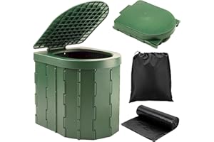 ‎KINSPORY KINSPORY Campingtoilette, Mobile Toilette, Trenntoilette, Tragbare Toilette für Draußen oder Drinnen,faltbares Töpfchen für Autocamping