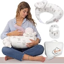 Cuscino A Cuneo Per Neonati, Per Allattamento E Ridurre Il Rigurgito, In Cotone, Dimensioni 60x40 Cm, Grigio