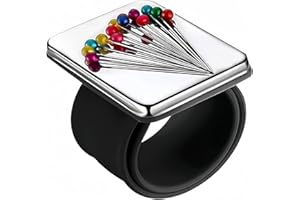 Heyumybit Cojín de Costura Magnético,Magnetic Alfileteros Costura,Cojín de Alfiler Cuadrado Soporte Magnético con Pulsera para Costura y Manualidades