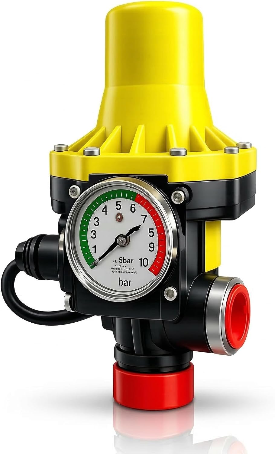 Presscontrol Automático para Bomba de Agua 220-240V – Controlador Electrónico de Presión para Grupo de Presión Doméstico, Arranque y Paro Automático, Protección contra Funcionamiento en Seco