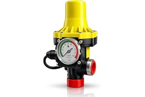 Presscontrol Automático para Bomba de Agua 220-240V – Controlador Electrónico de Presión para Grupo de Presión Doméstico, Arranque y Paro Automático, Protección contra Funcionamiento en Seco