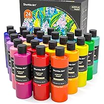 Art Acrylic size:50.50￼ Amazon.com: ARTEZA Acrylic Paint Set of 12 Colors, 0.74