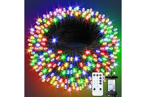 ARKOCHIC 35M Christmas Lights Outdoor Multicoloured, 300 LED Christmas Tree Lights, IP65 Waterproof Fairy Light Plug in, Linkable String Light with 8 Modes/Timer for Outside Indoor Decorations/Garden