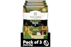 Taylors of Harrogate Rich Italian Coffee Beans, 400 g (Pack of 3 - Total 1.2 kg)