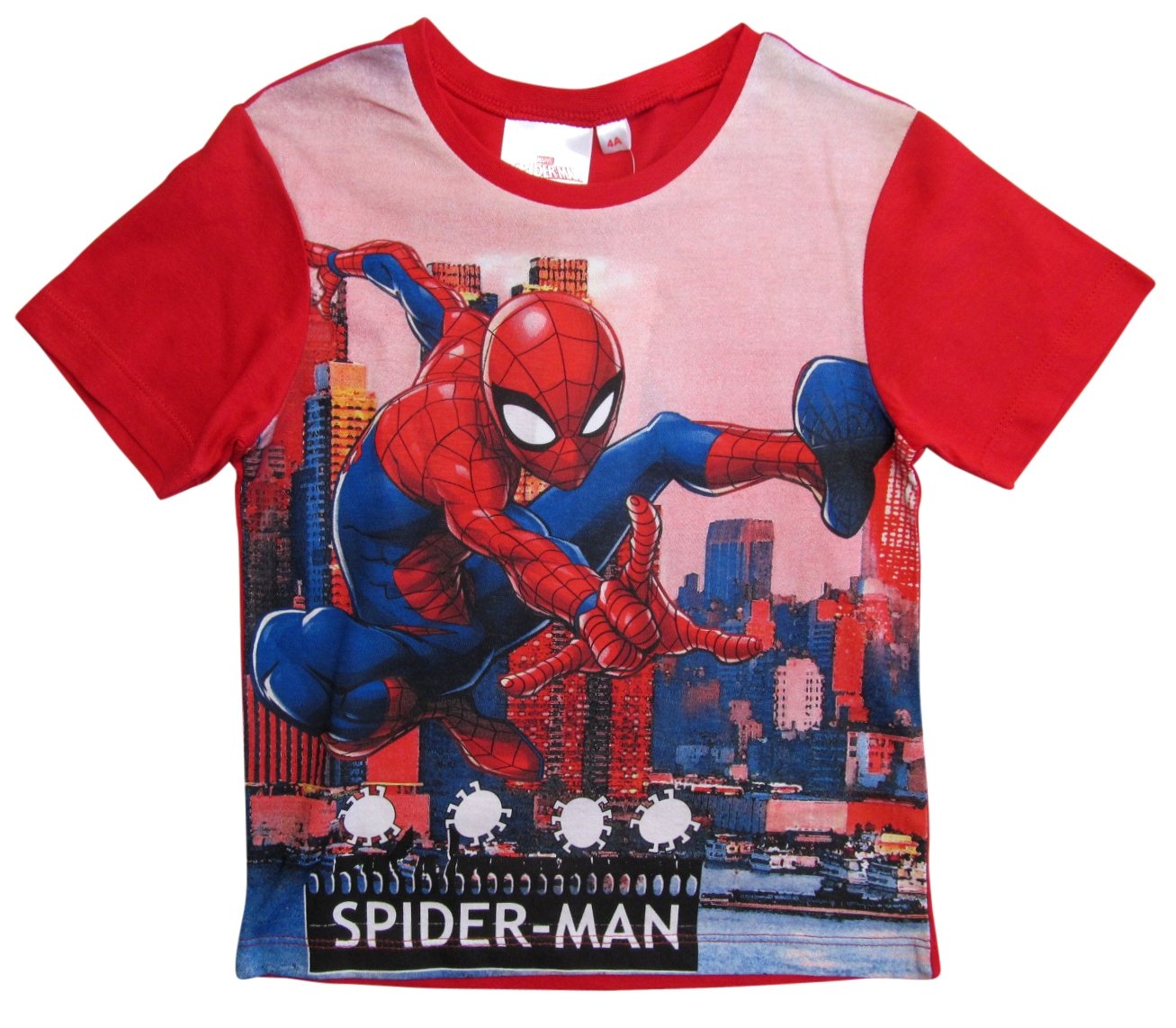Spiderman-T-Shirt-Kurz-Jungen-Marvel