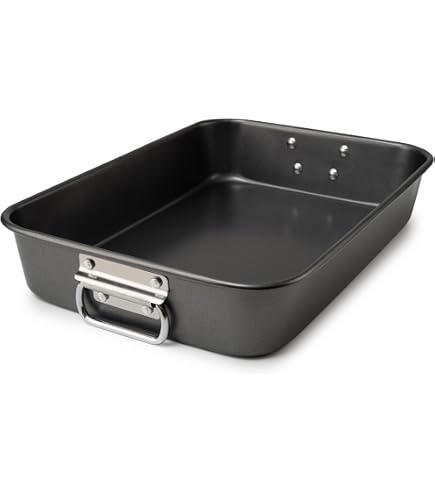 Webake Emaille Bräter 35,6 Cm Mit Deckel – Backform Für Lasagne, Kuchen & Mehr Aus Emailliertem Stahl