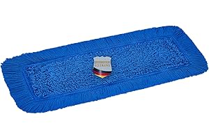 Okaei 1 Housse de serpillère (50 cm) – Serpillère pour Le Nettoyage à Sec et Humide – Housse de serpillère pour Tous Les Supports de serpillère et Presses Courants – Bleue