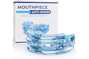 TESEU Anti Snoring Mouthpiece Anti Snoring Devices for Men and Women Soft Snore Stopper, Multifunctional Sleep Apnea Mouthpiece Ready to Use Anti Snore
