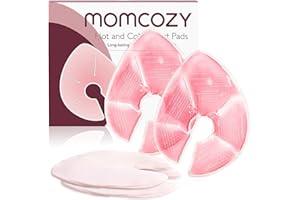 Momcozy Impacchi Termici per il Seno, Cuscinetti Caldo-Freddo per il Seno con 2 Coperture Morbide, Sollievo per Allattamento e Ingorgo, Essenziali per Mamme, Confezione da 2, Rosa