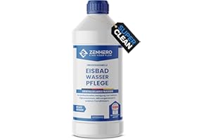 Zenhero® Eisbad Water Care MD Water Clean 1000 ml - Skin-friendly & Effective - Nature-Identical Active Ingredient - Dermatest Very Good Excellent - For Ice Bath, Ice Barrel, Ice Pool - Made in