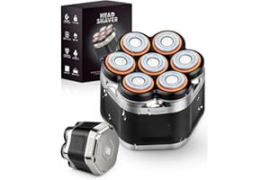 Zenmos Mens Head Shaver Bald – 7D Electric Bald Head Shavers for Men with LED Display, Waterproof IPX5 Hair Shavers for Men Bald Head, Magnetic Blade Head Razors, Nice Gift