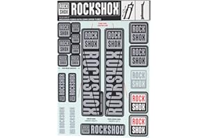 Rockshox Unisex Front Suspension Decal Kit 35mm Polar Grey My18 Pike/Lyrik/Yari/Domain/Revelation(2018+) Service Spare Part, Black, UK