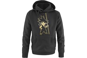 Comedy Shirts Sweat Shirt pour Hommes Son Goku III - Sweat à Capuche pour Hommes Dragon Ball Z - en différentes Couleurs et Dimensions