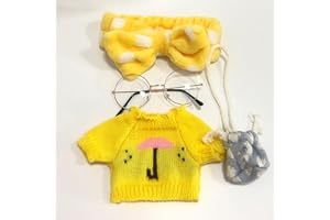 JUNZIWING Ropa De Juguetes De Peluche De Pato Lalafanfan De 30Cm, Bolsa De Ropa De Vestir De Patos Amarillos Hialurónicos Kawaii, Chico Adulto