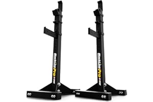K-Sport: Squat Rack massif réglable I Support d'haltères renforcé jusqu'à 350 kg I Support d'haltères professionnel pour un entraînement musculaire efficace I Support d'haltères réglable en hauteur I